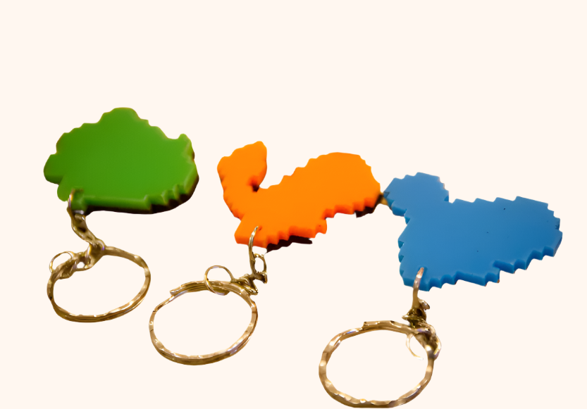 🔒 Pokémon Family Key Mount 🪵 | Custom Bamboo key holder set.